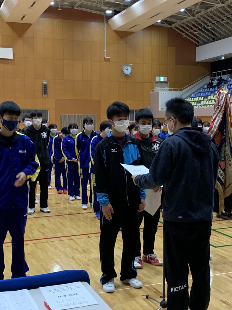 島根県高校卓球新人大会　結果